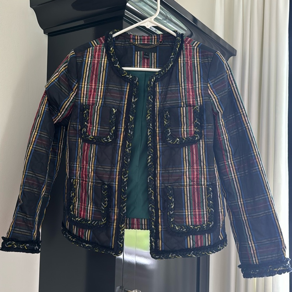 Jcrew plaid lady jacket